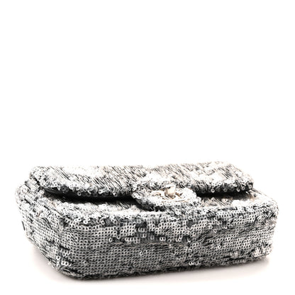 Chanel Sequin Mini Rectangular Single Flap Black 4 of 10