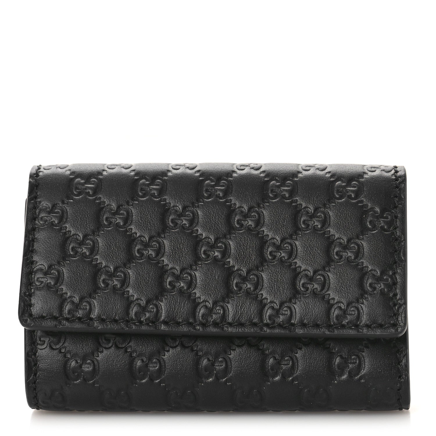 Gucci Microguccissima 6 Key Holder Case Black 1 of 9