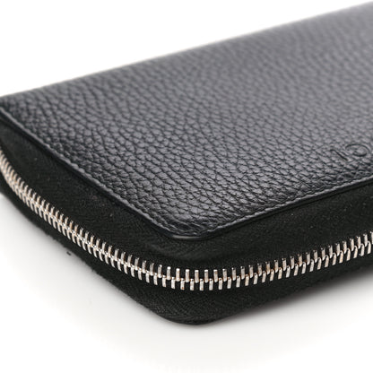 Gucci Pebbled Calfskin Zip Around Wallet Black 7 of 15