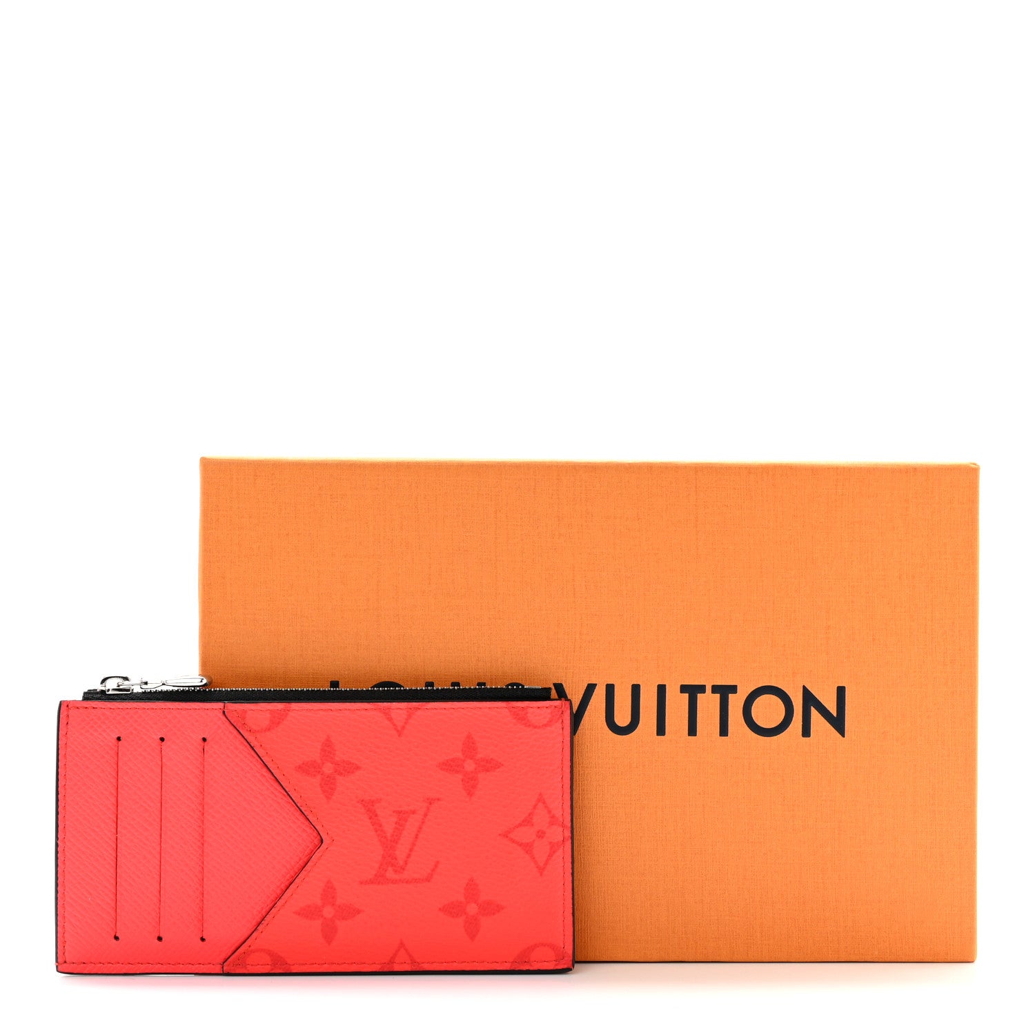 Louis Vuitton Taigarama Coin Card Holder Fire Red 7 of 7