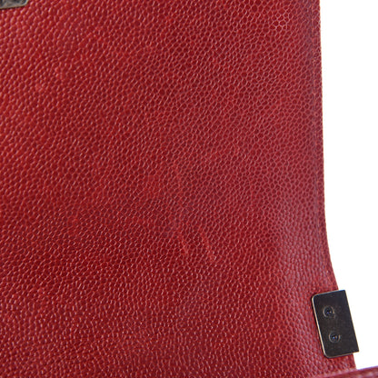 Chanel Caviar Quilted Medium Boy Flap Red 13 of 18