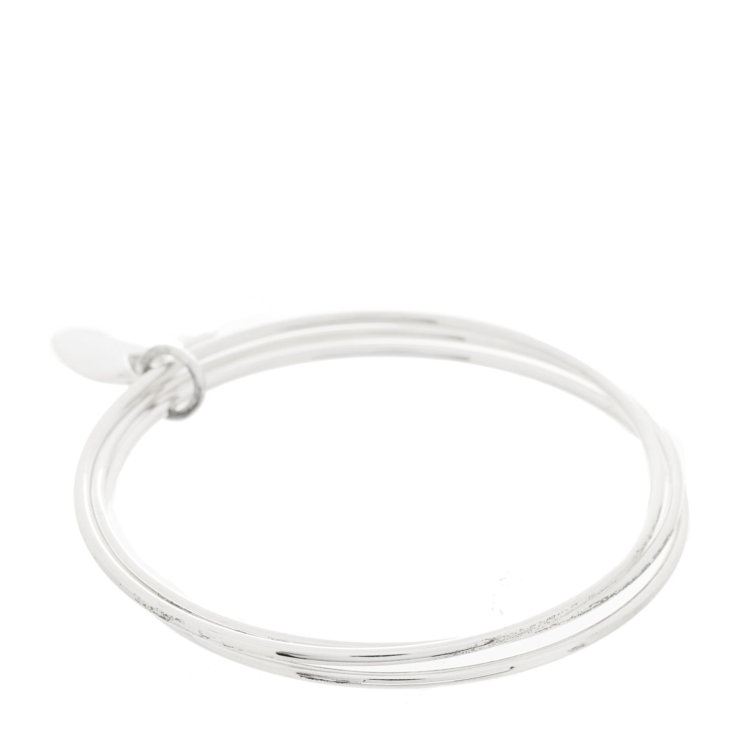 Sterling Silver Heart Triple Bangle Bracelet