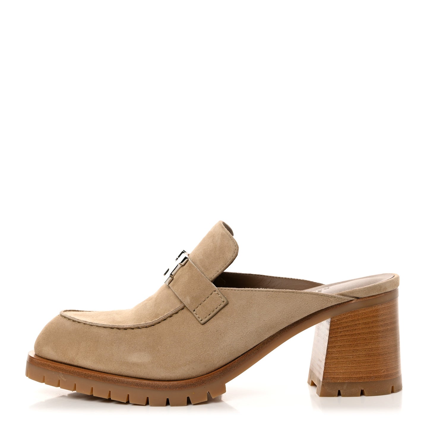 Suede Goatskin Flore 60 Mules 40 Beige