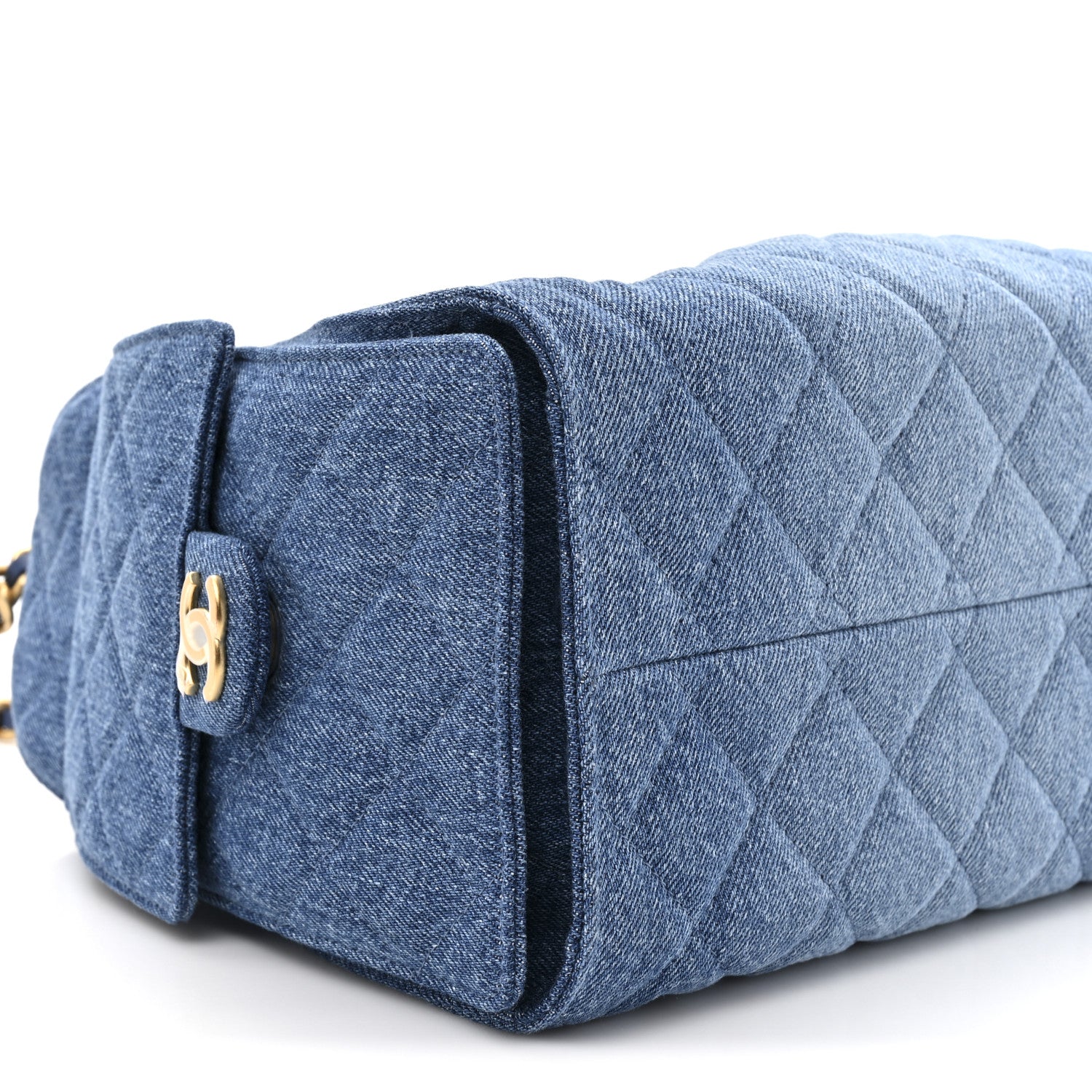 Chanel Washed Denim Quilted Small Chanel 25 Handbag Blue 10 of 10