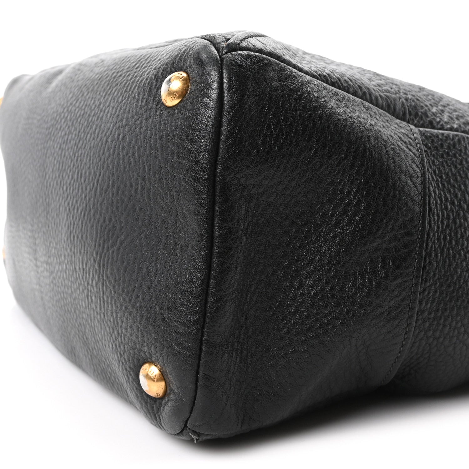 Prada Vitello Daino Tote Black 9 of 9