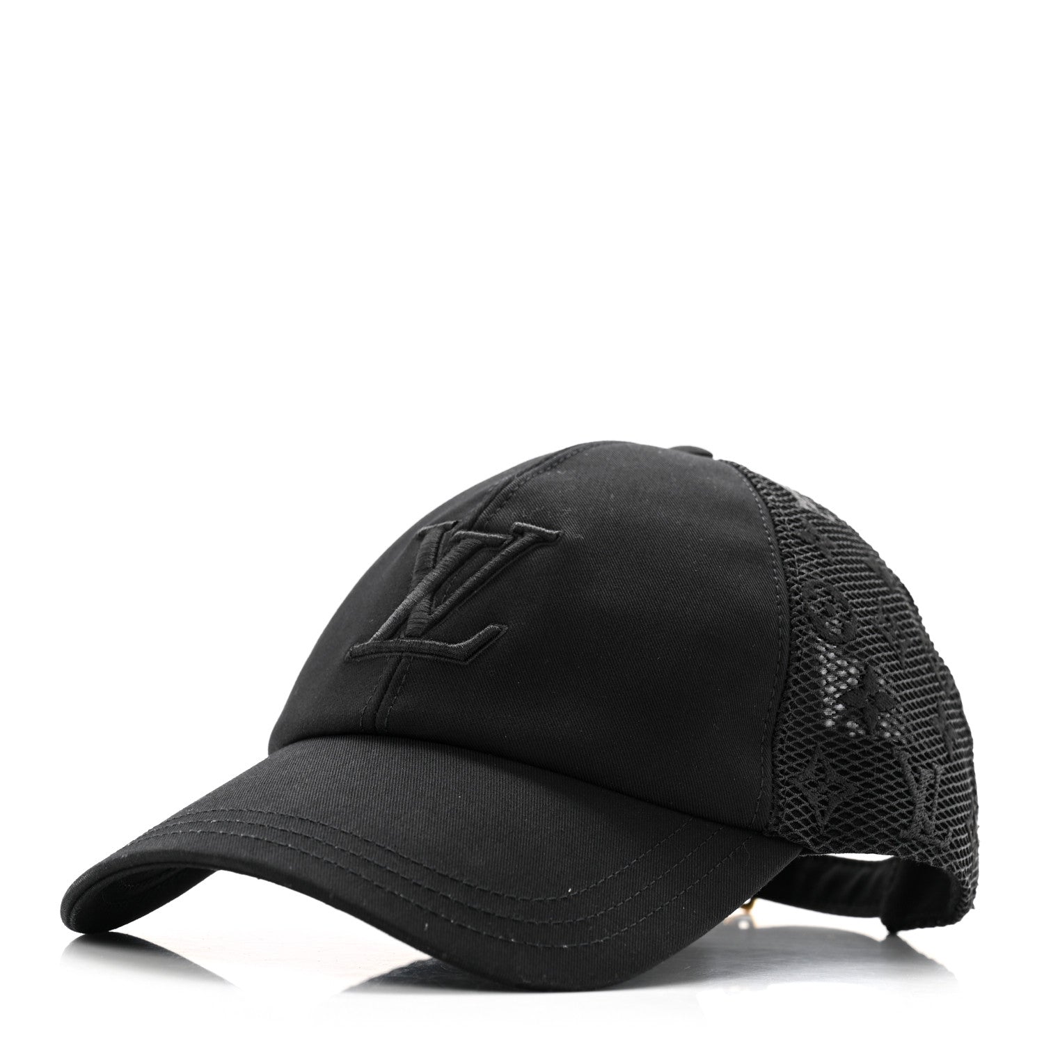 Louis Vuitton Cotton Mesh LV Signature Cap L Black 1 of 10