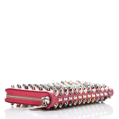 Christian Louboutin Calfskin Panettone Spiked Zip Around Wallet Rosa 4 of 7
