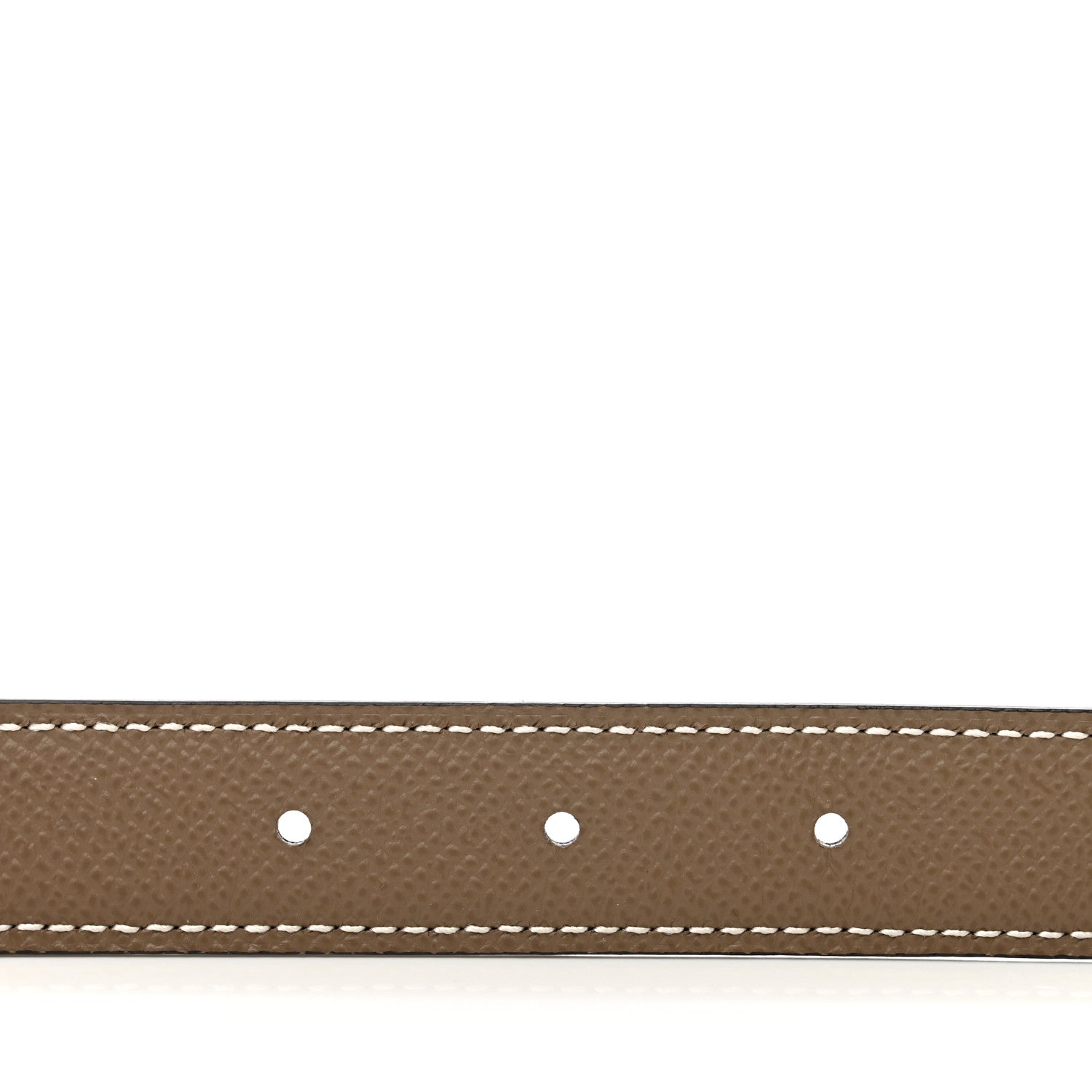 Hermes Swift Epsom 24mm Mini Constance H Belt 75/30 Black Etoupe 4 of 7