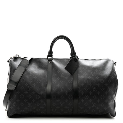 Louis Vuitton Monogram Eclipse Keepall Bandouliere 55 1 of 14