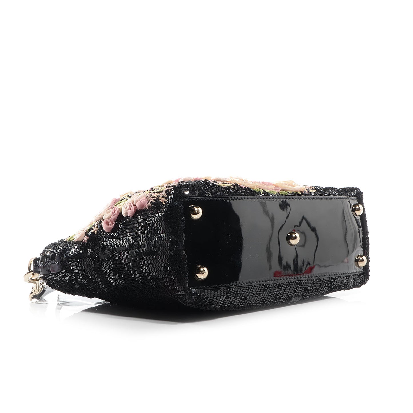 Rose Chiffon and Sequin Medium Glam Tote