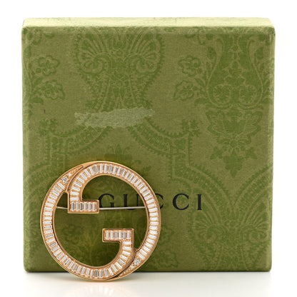 Gucci Metal Crystal Blondie Brooch Gold 4 of 4