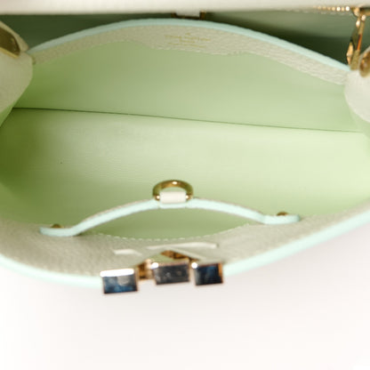 Louis Vuitton Taurillon Monogram Flower Capucines BB Jade 4 of 9