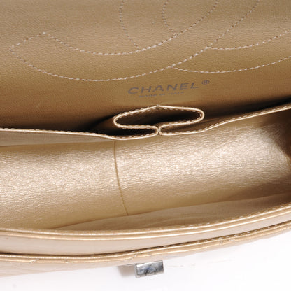 Chanel Aged Calfskin 2.55 Reissue 227 Flap Pale Gold 8 of 9