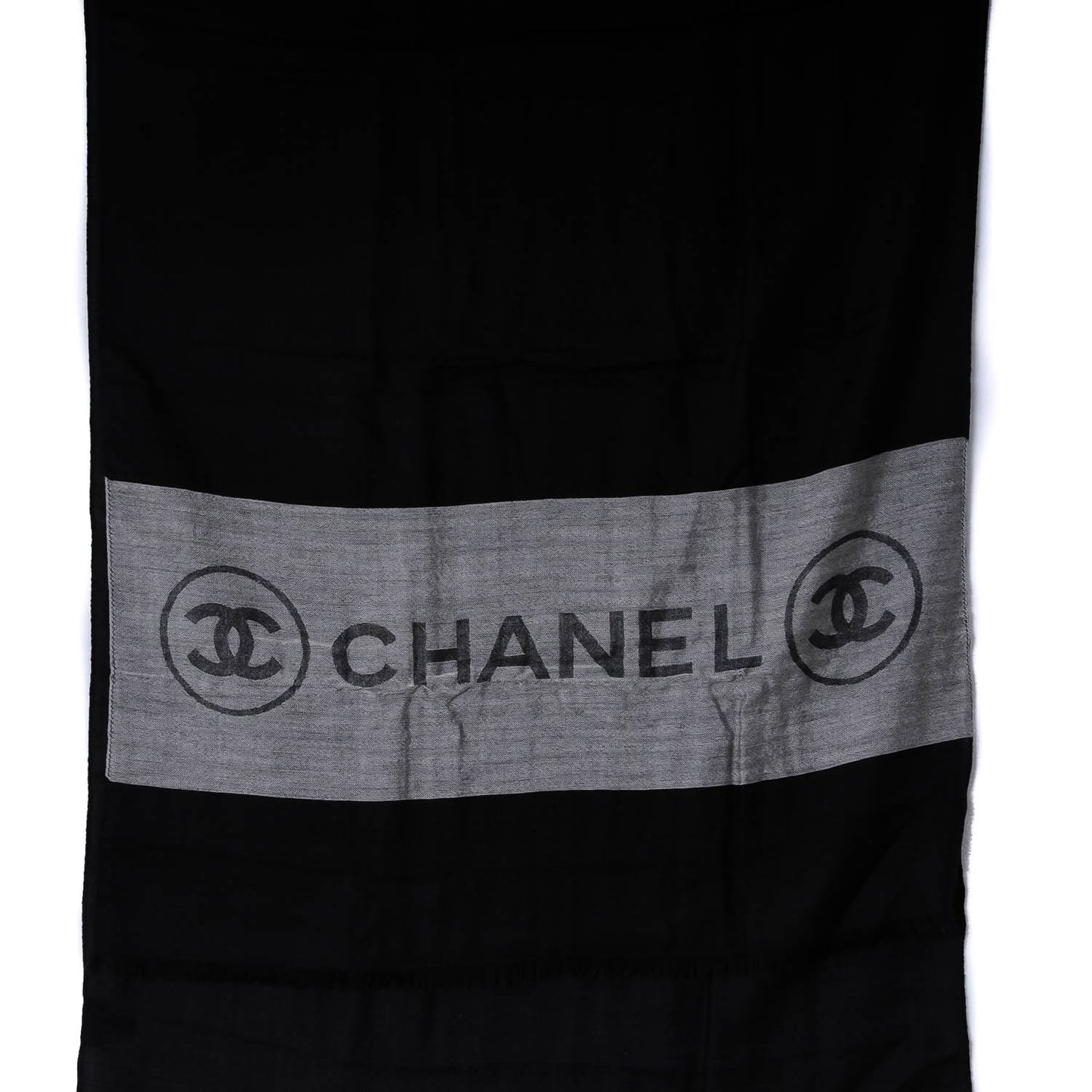Cashmere CC Scarf Black Grey