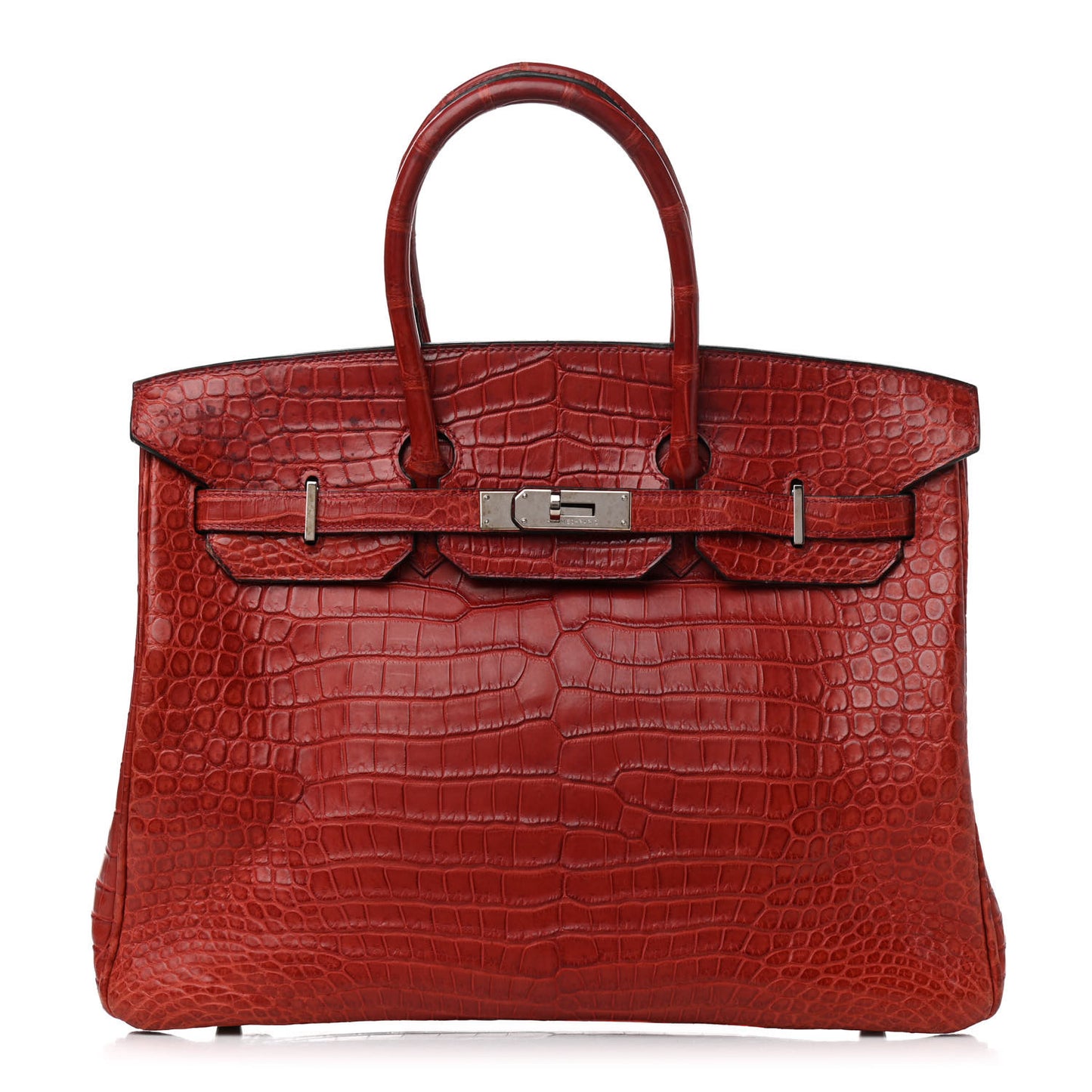 Matte Porosus Crocodile Birkin 30 Rouge H