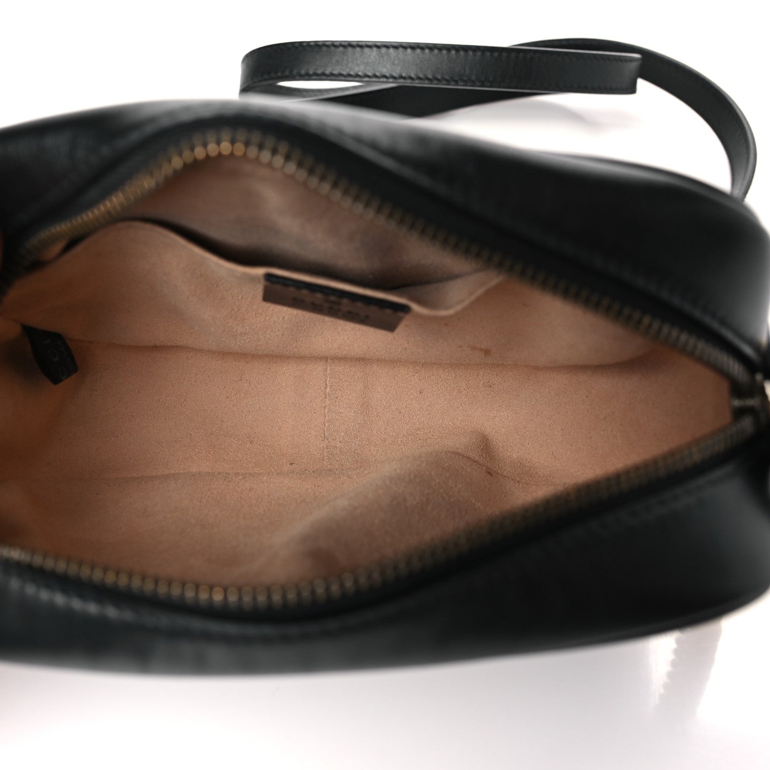 Gucci Calfskin Matelasse Mini GG Marmont Chain Shoulder Bag Black 5 of 9