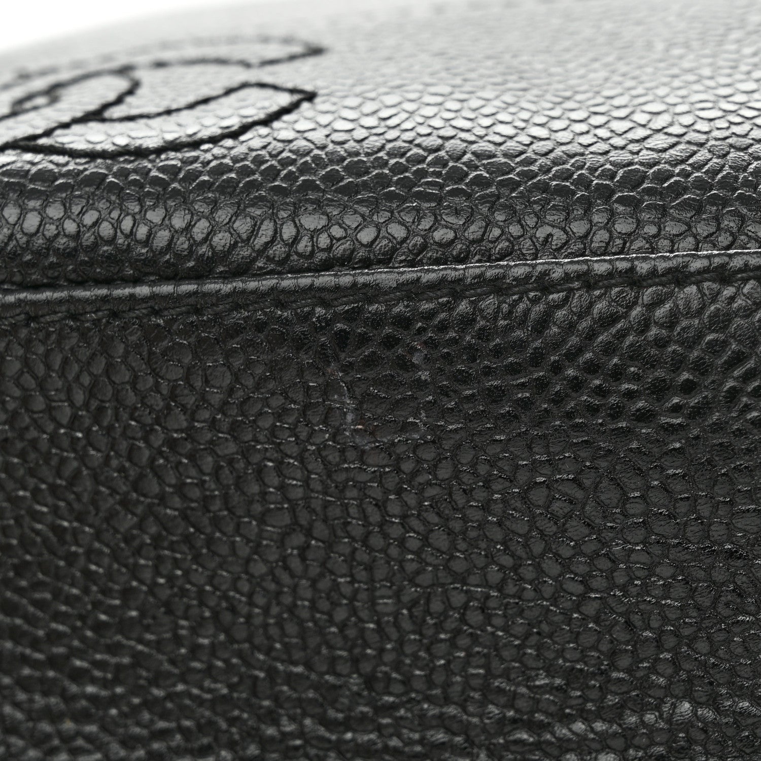 Chanel Caviar CC Shoulder Bag Black 12 of 13