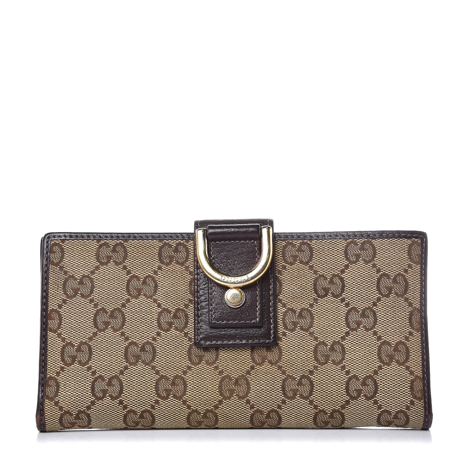 Gucci Monogram D Ring Wallet Chocolate 1 of 8