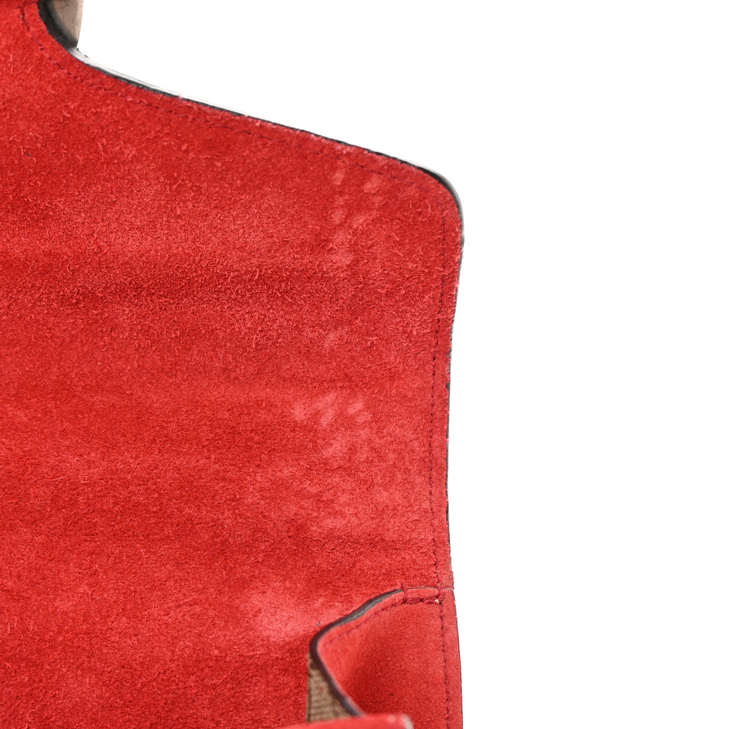 GG Supreme Monogram Mini Dionysus Shoulder Bag Hibiscus Red