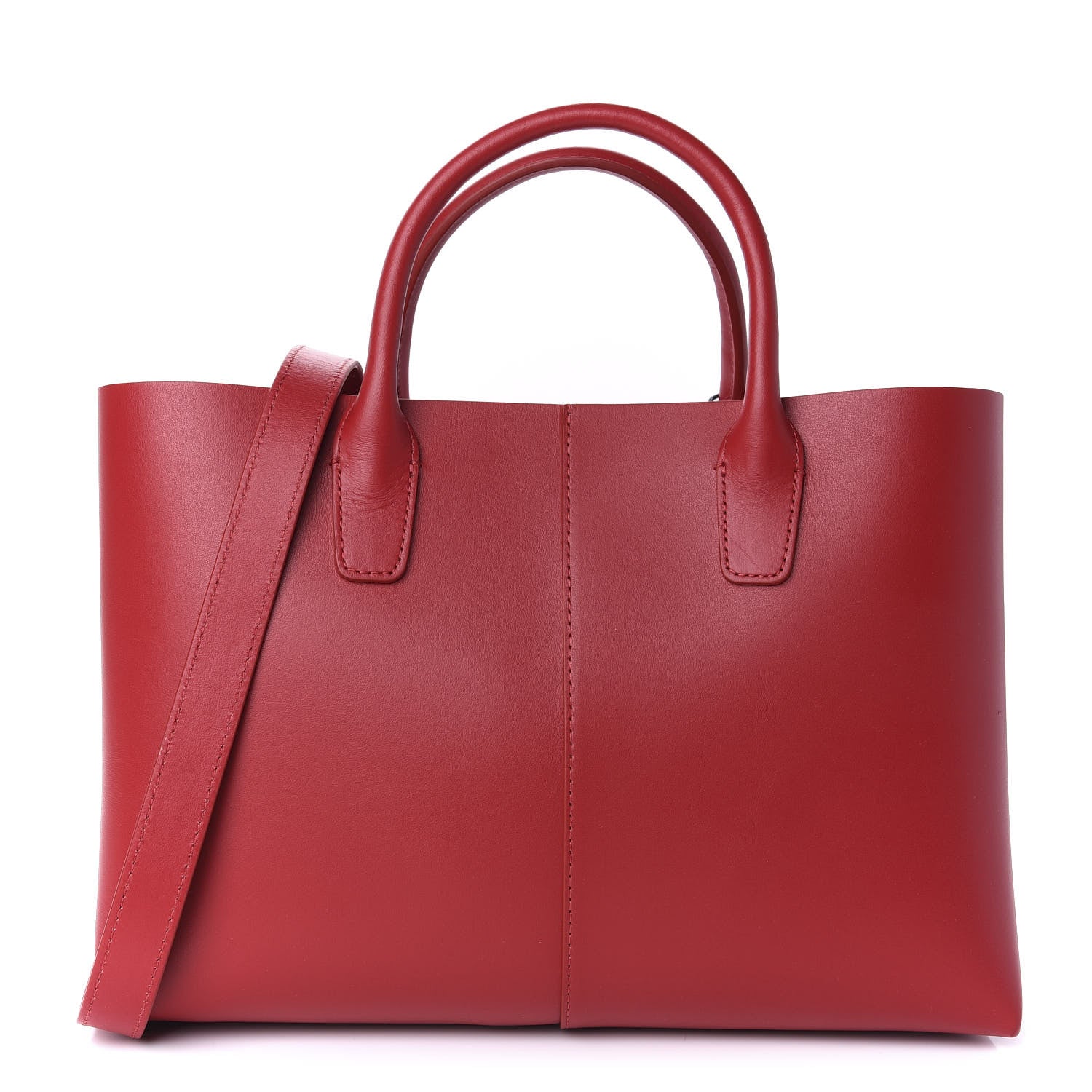 Mansur Gavriel Calfskin Mini Folded Bag Flamma 1 of 10