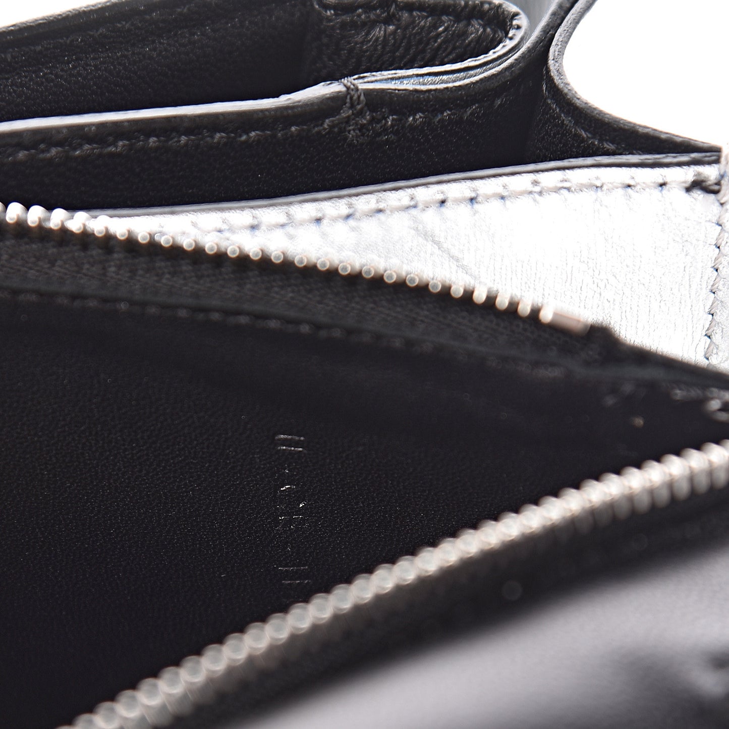 Laminated Lambskin Medium Classic Box Flap Bag Silver