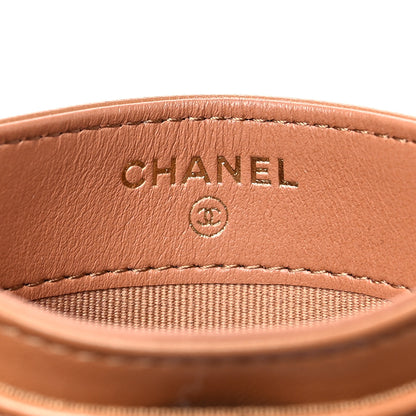 Chanel Lambskin Quilted Chanel 19 Card Holder Brown 6 of 9
