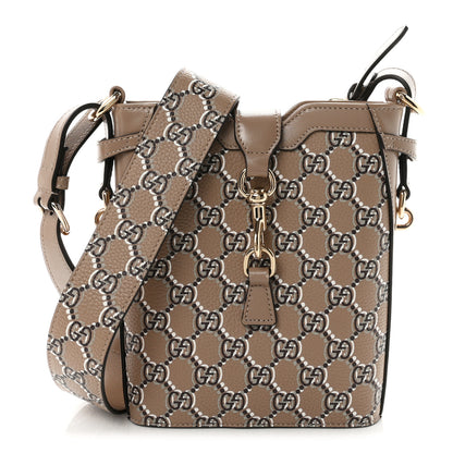 Gucci GG Shadow Monogram Mini Bucket Bag Beige 1 of 10