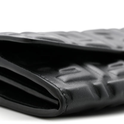 Fendi Nappa Matisse FF Embossed Continental Wallet On Chain Black Black 10 of 12