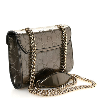 Gucci Shine Guccissima Mini Emily Chain Shoulder Bag Sasso 3 of 10