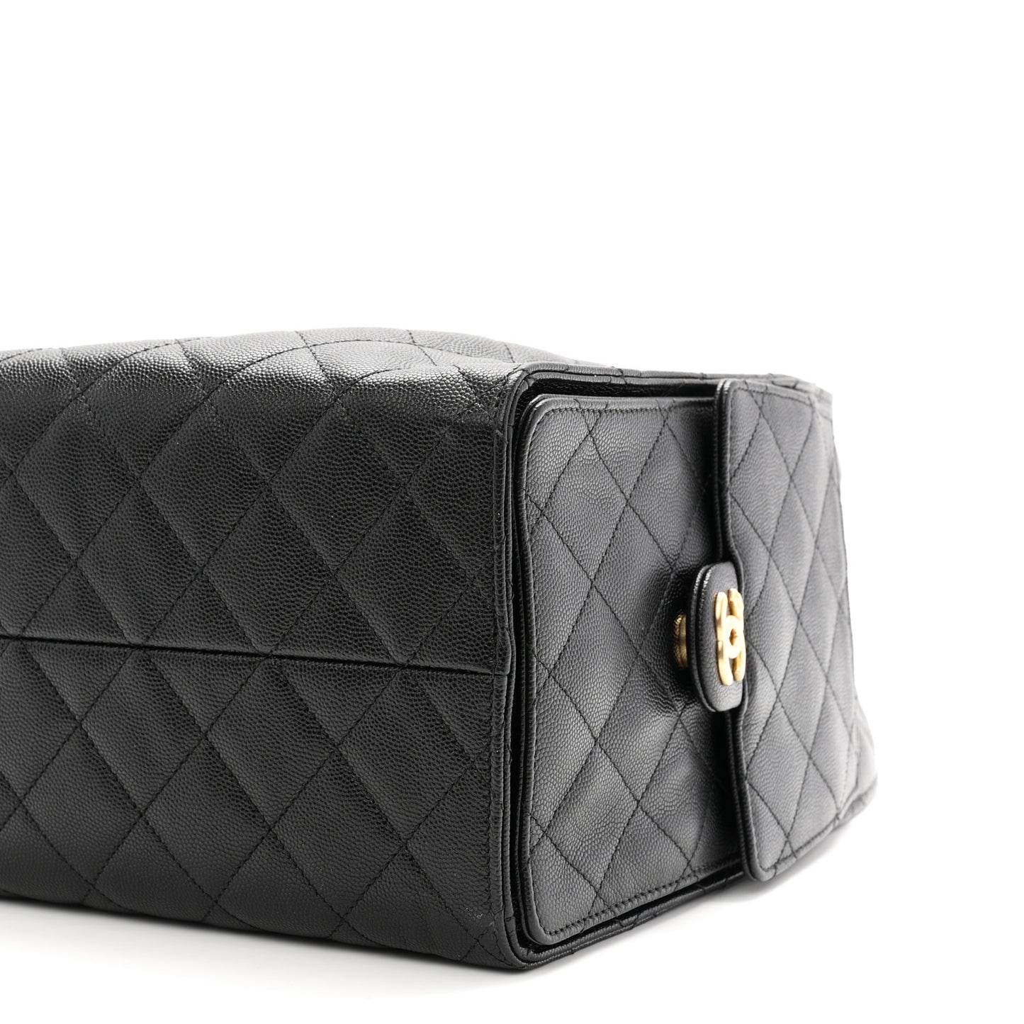 Caviar Quilted Medium Chanel 25 Handbag Black