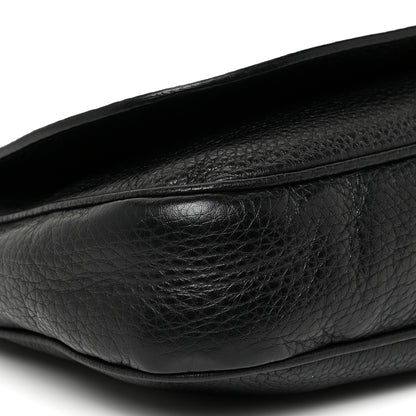 Gucci Pebbled Calfskin Medium Soho Flap Crossbody Black 9 of 17