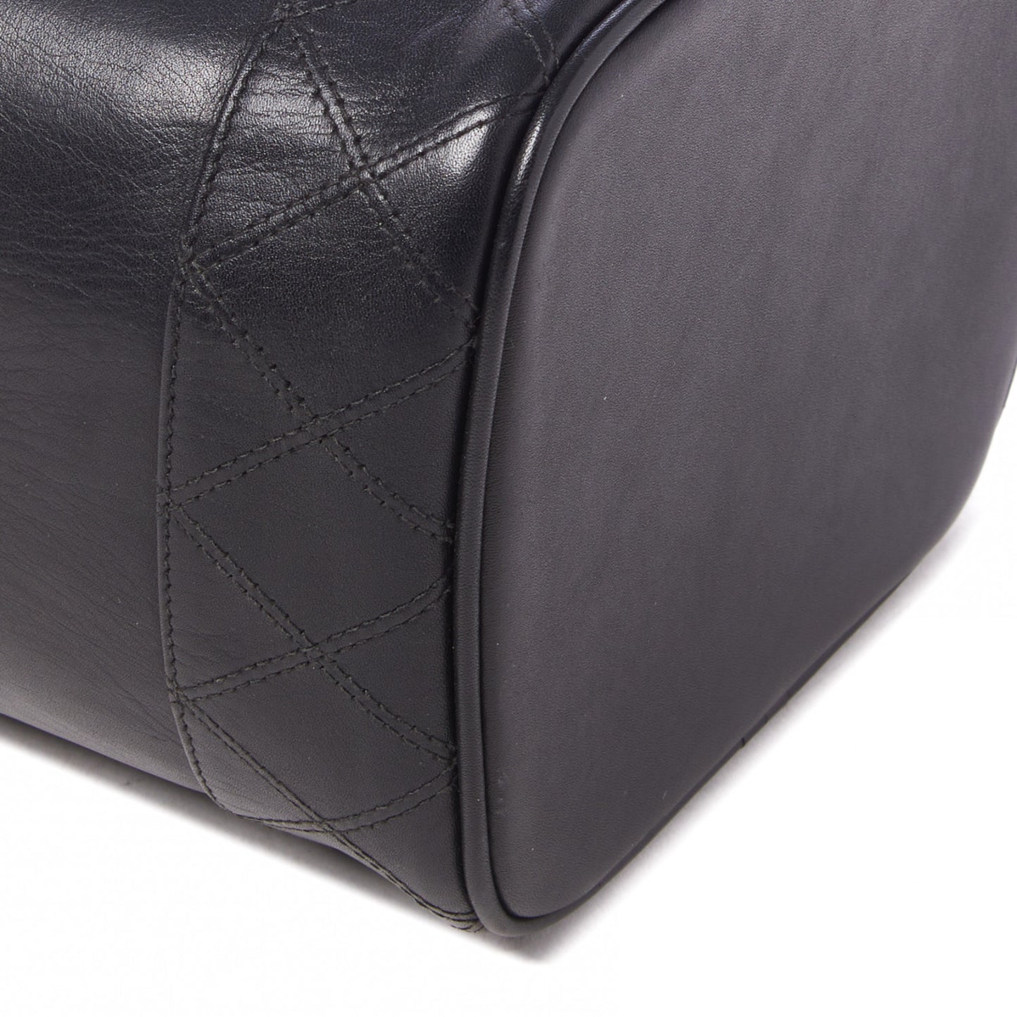 Calfskin Cosmetic Vanity Bag Black