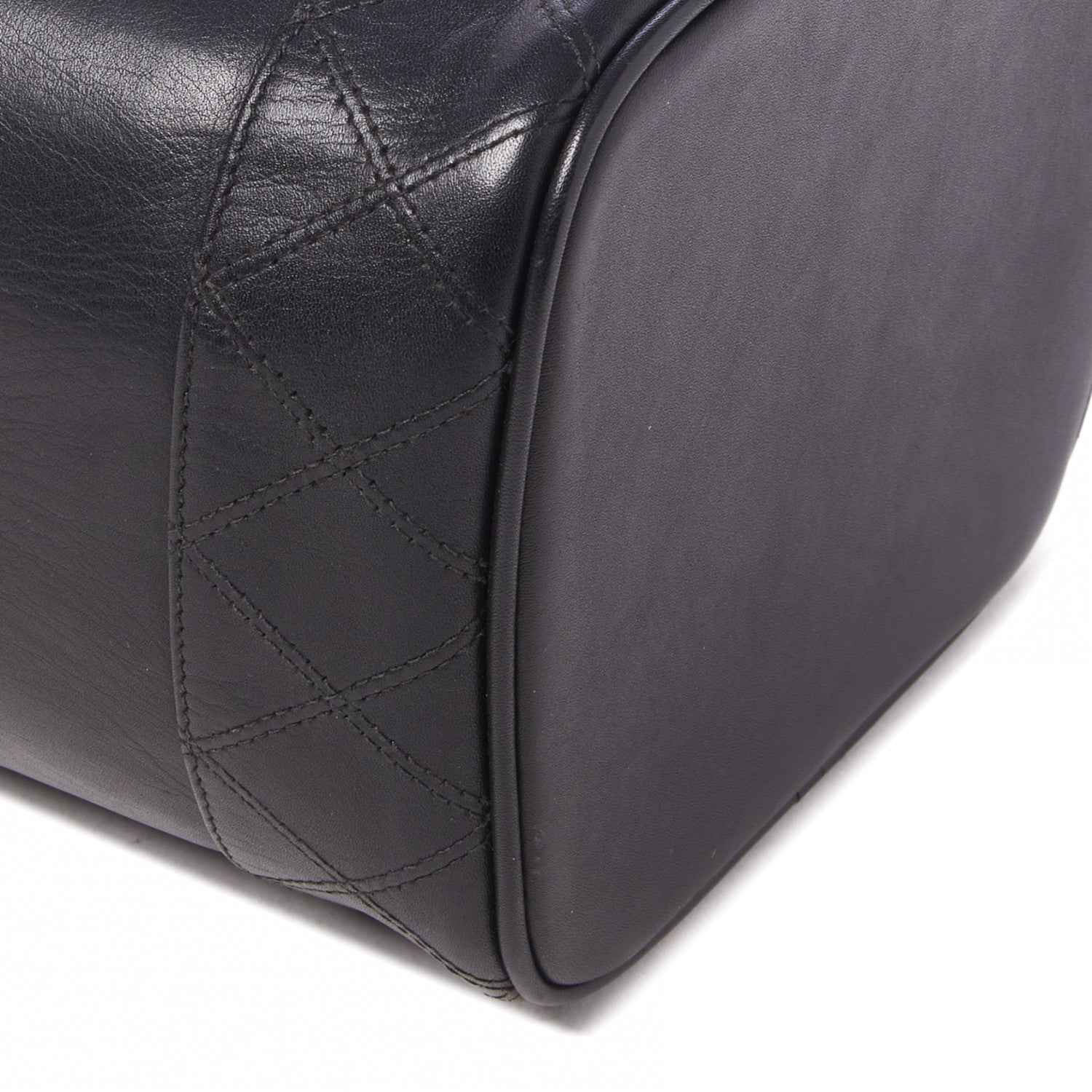 Chanel Calfskin Cosmetic Vanity Bag Black 5 of 10