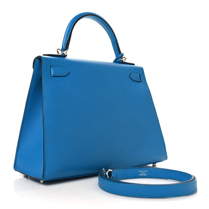 Hermes Epsom Kelly Sellier 28 Bleu Zanzibar 3 of 11