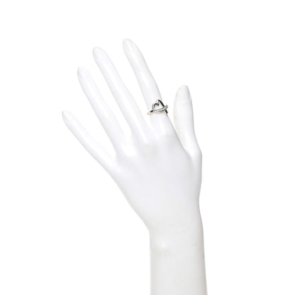 Tiffany 18K White Gold Diamond Paloma Picasso Loving Heart Ring 5 2 of 6