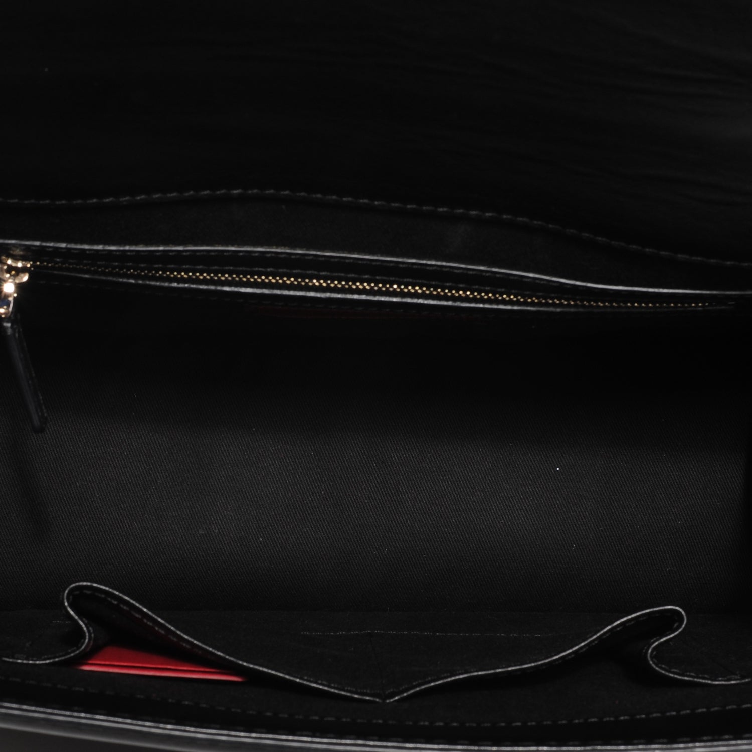 Valentino Garavani Vitello Grande Glam Lock Rockstud Flap Black 5 of 7
