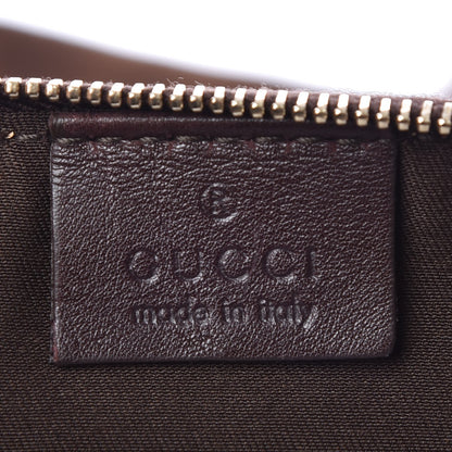 Gucci Suede Fur Large Horsebit Chain Hobo Dark Brown 7 of 8