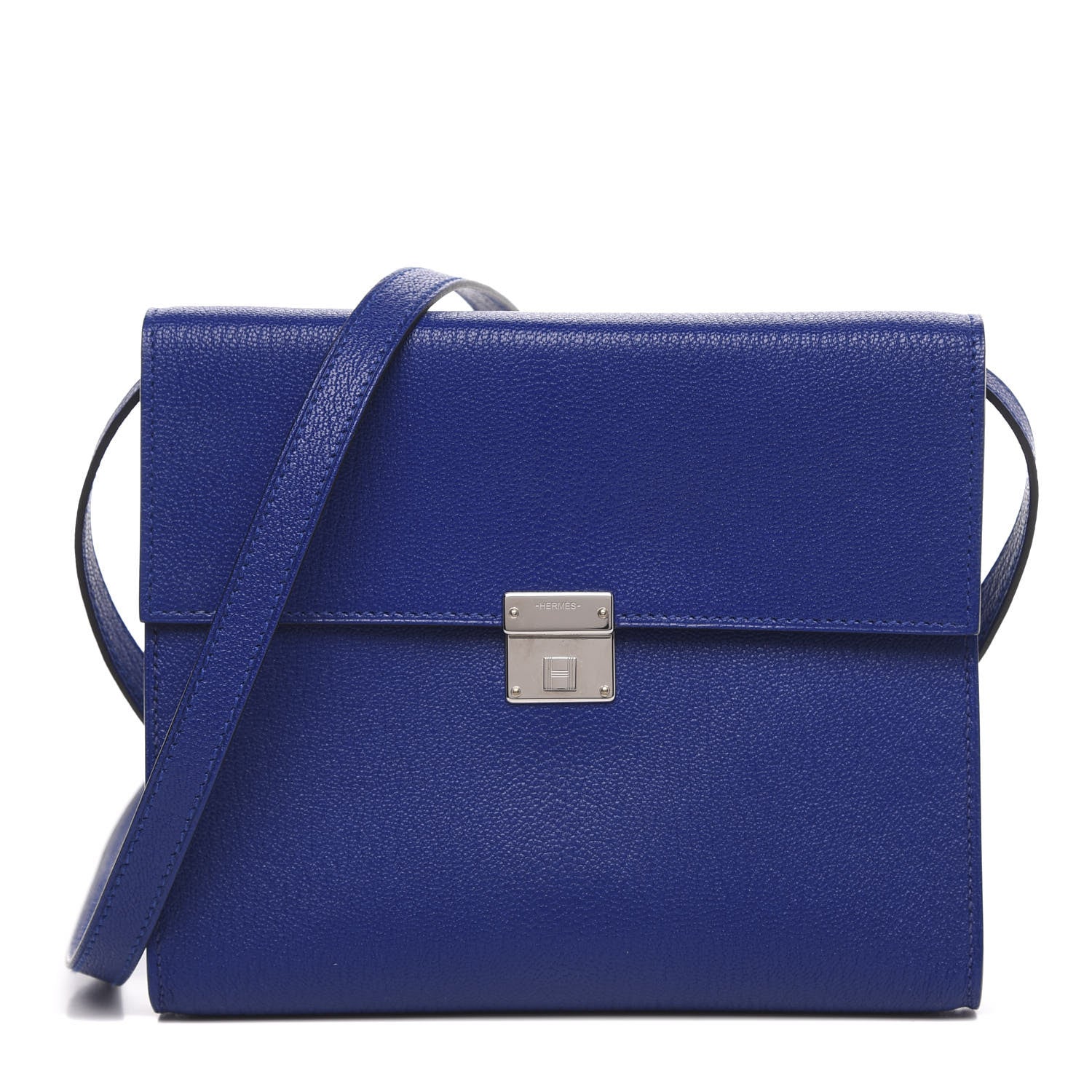 Hermes Chevre Mysore Clic 16 Wallet Bleu Electrique 1 of 9