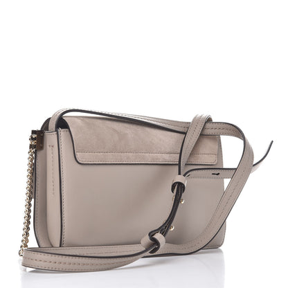 Chloe Suede Calfskin Small Faye Shoulder Bag Motty Grey 4 of 9