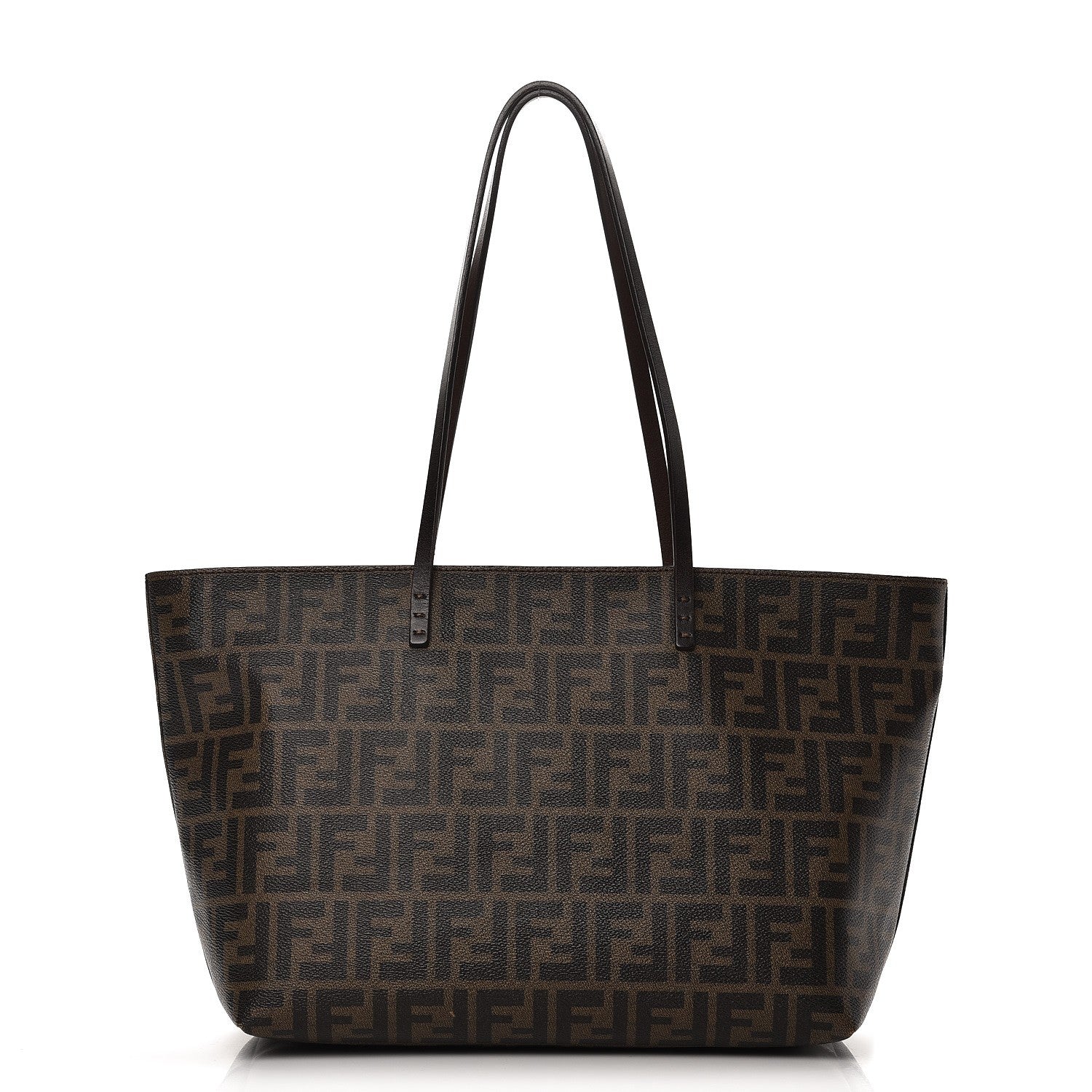 Fendi Zucca Spalmati Small Roll Tote Tobacco Moro 1 of 12