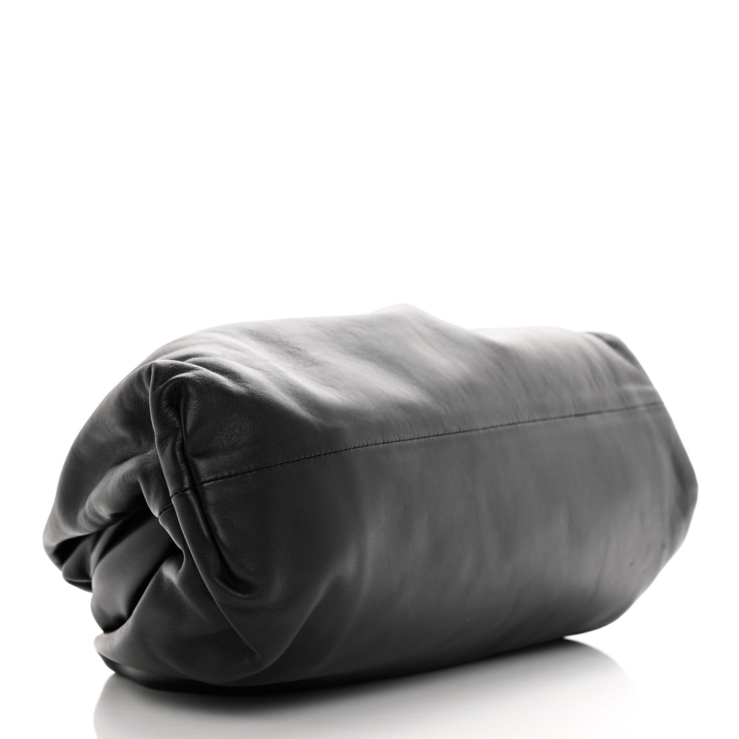 Bottega Veneta Smooth Butter Calf The Pouch Oversized Clutch Black 4 of 7