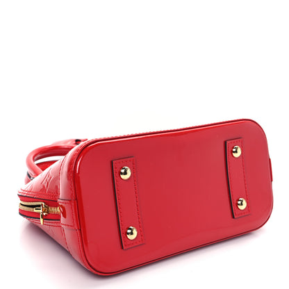 Louis Vuitton Vernis Alma BB Cherry 4 of 11
