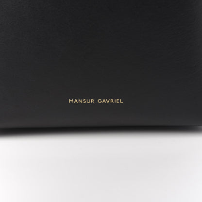 Mansur Gavriel Calfskin Mini Mini Bucket Bag Black Royal 5 of 9