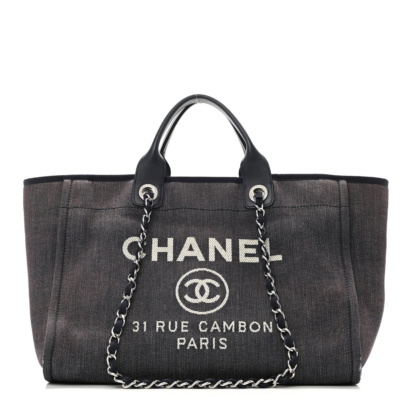 Canvas Medium Deauville Tote Grey