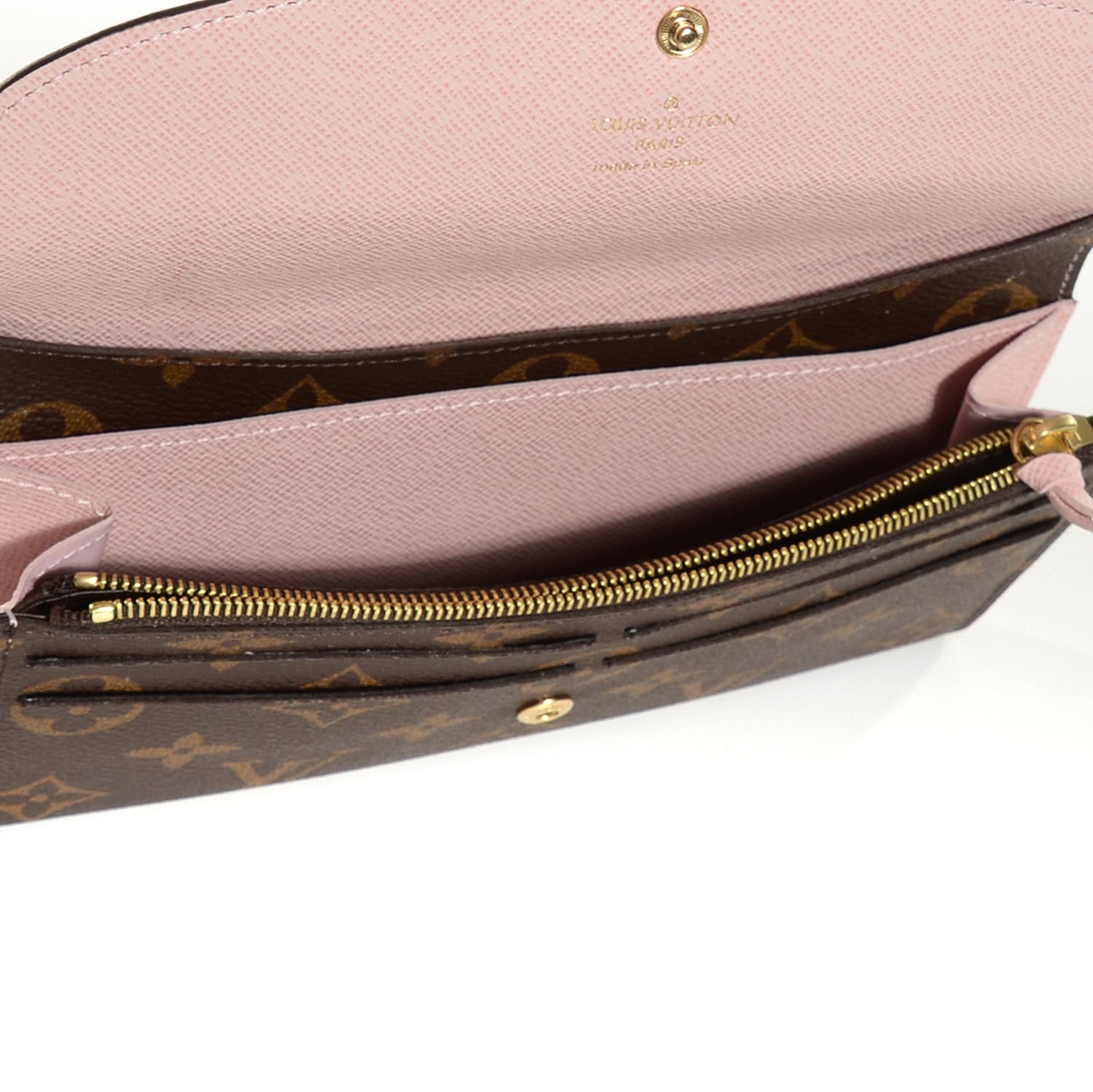 Louis Vuitton Monogram Emilie Wallet Rose Ballerine 6 of 8