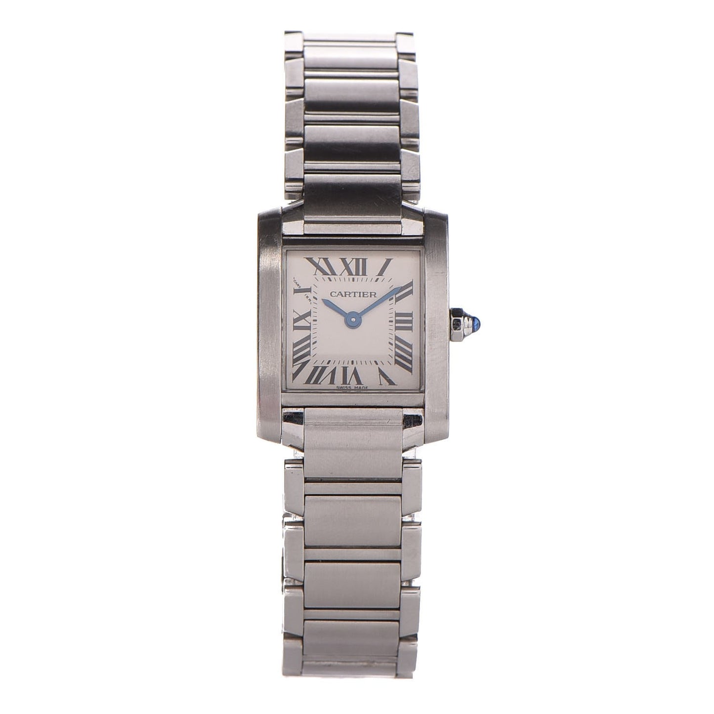 Stainless Steel 20mm Tank Francaise Quartz Watch