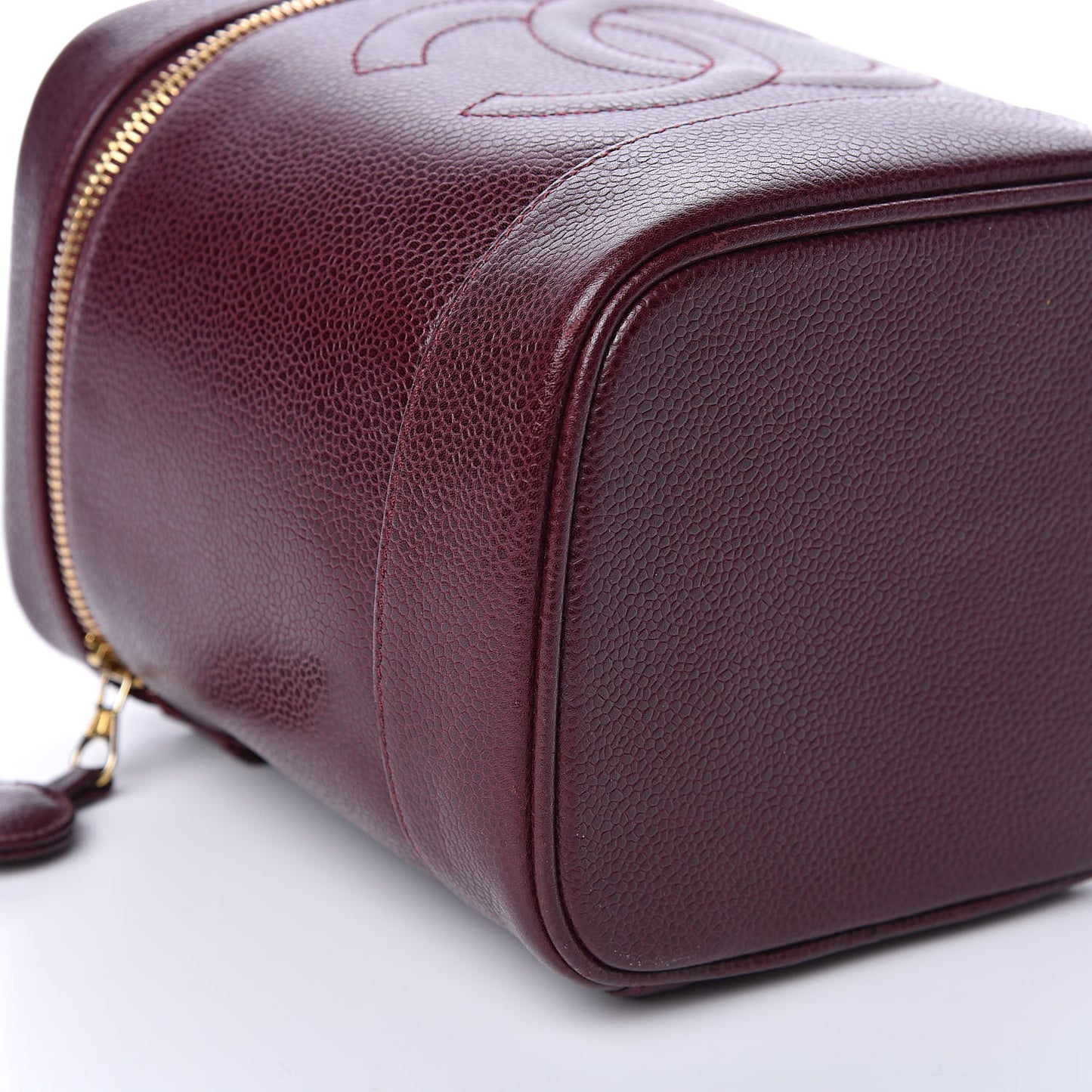 Caviar Vanity Cosmetic Case Burgundy