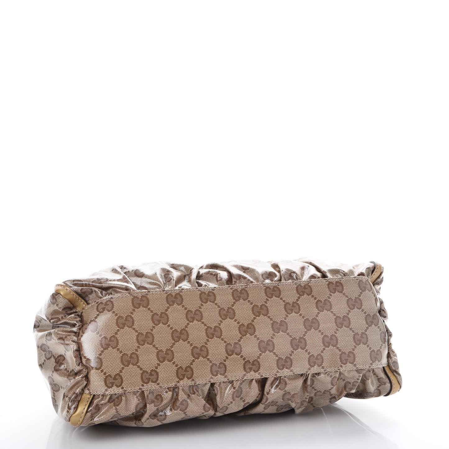 Crystal Monogram D Ring Gold Hobo Gold
