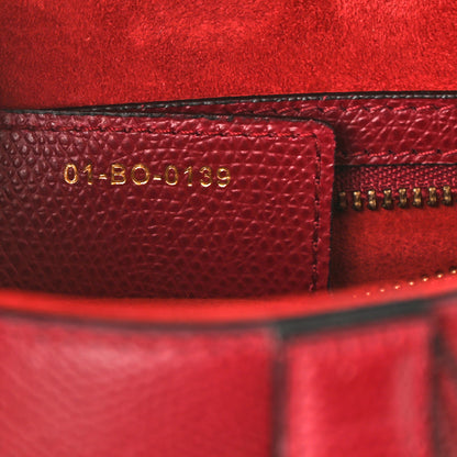 Christian Dior Grained Calfskin Saddle Bag Red 6 of 8