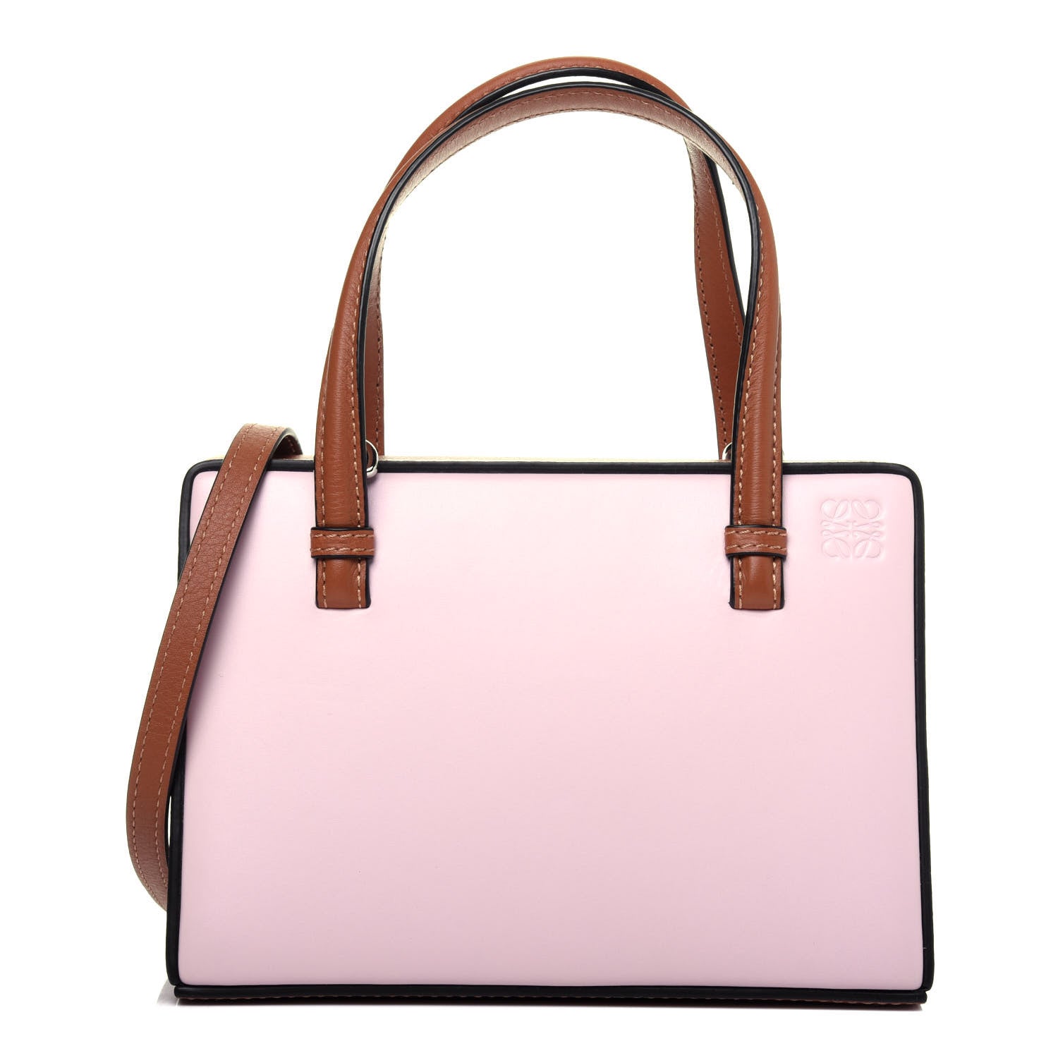 Loewe Calfskin Small Postal Bag Pastel Pink Tan 1 of 14